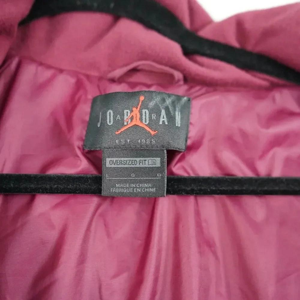 Air Jordan Oversized Puffer‎ Jacket Men's Large Bordeaux